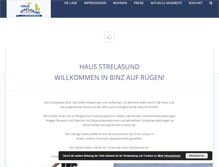 Tablet Screenshot of haus-strelasund.com